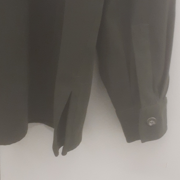 Talbots Stretch khaki Shirt Jacket sz M L - Picture 9 of 13